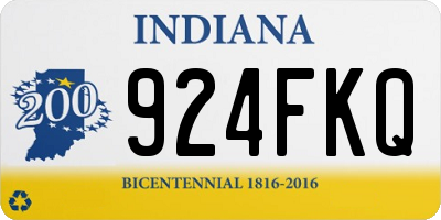 IN license plate 924FKQ