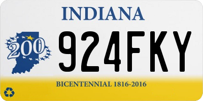 IN license plate 924FKY