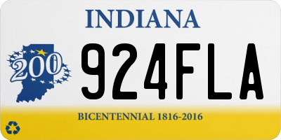 IN license plate 924FLA