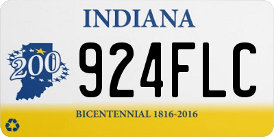 IN license plate 924FLC