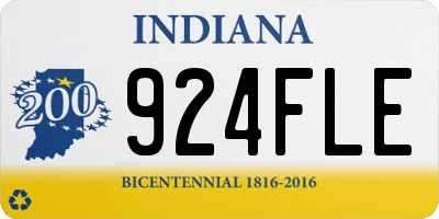 IN license plate 924FLE