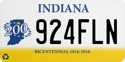 IN license plate 924FLN