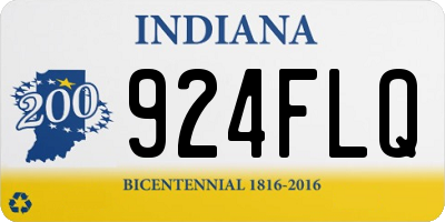 IN license plate 924FLQ