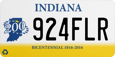 IN license plate 924FLR