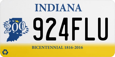 IN license plate 924FLU