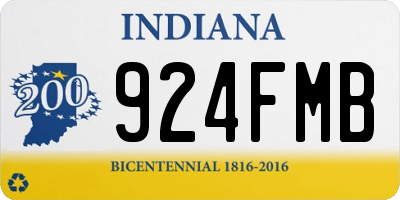 IN license plate 924FMB