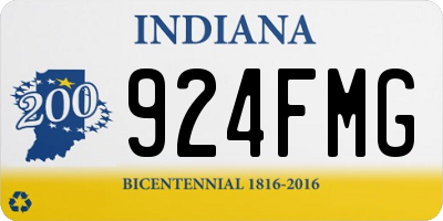 IN license plate 924FMG