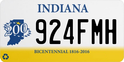 IN license plate 924FMH