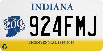 IN license plate 924FMJ