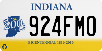 IN license plate 924FMO