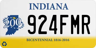 IN license plate 924FMR
