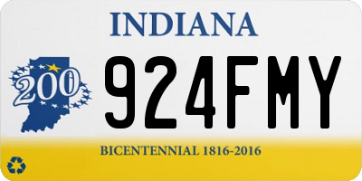 IN license plate 924FMY