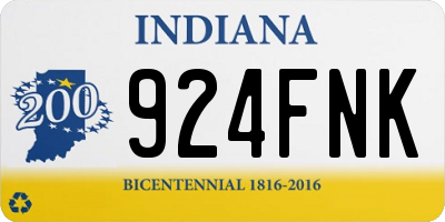 IN license plate 924FNK
