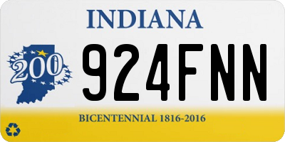 IN license plate 924FNN