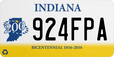 IN license plate 924FPA