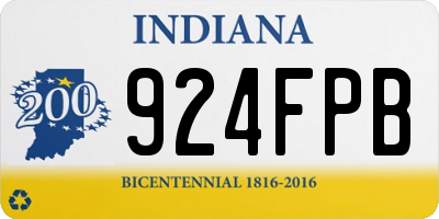 IN license plate 924FPB