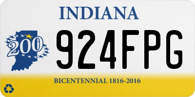 IN license plate 924FPG