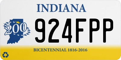 IN license plate 924FPP