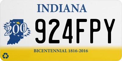 IN license plate 924FPY