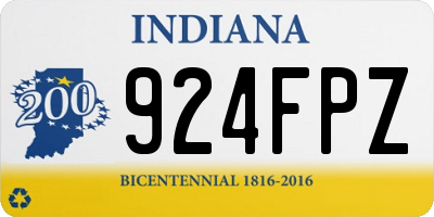 IN license plate 924FPZ