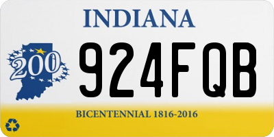 IN license plate 924FQB