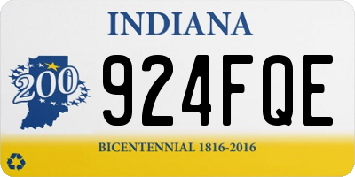 IN license plate 924FQE