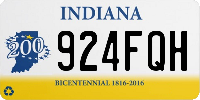 IN license plate 924FQH
