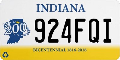 IN license plate 924FQI