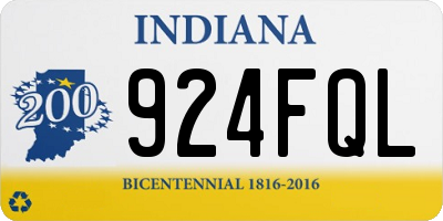 IN license plate 924FQL