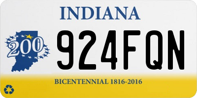 IN license plate 924FQN