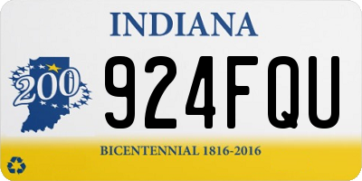 IN license plate 924FQU