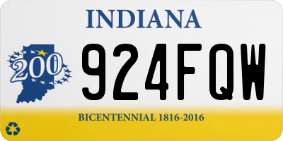 IN license plate 924FQW