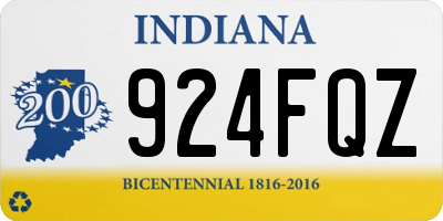 IN license plate 924FQZ