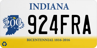 IN license plate 924FRA