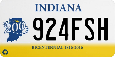IN license plate 924FSH