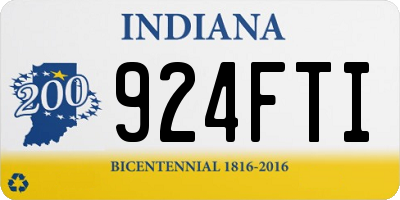 IN license plate 924FTI