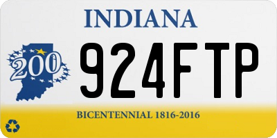 IN license plate 924FTP
