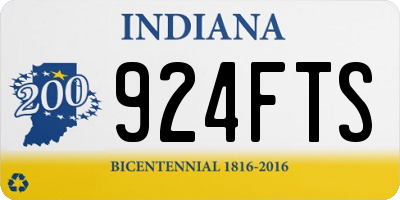 IN license plate 924FTS