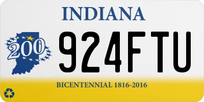 IN license plate 924FTU