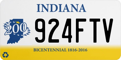 IN license plate 924FTV