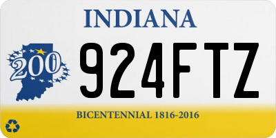 IN license plate 924FTZ