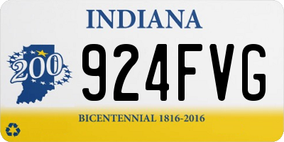 IN license plate 924FVG