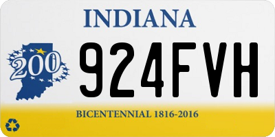 IN license plate 924FVH