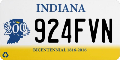 IN license plate 924FVN