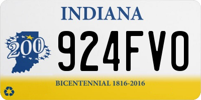 IN license plate 924FVO