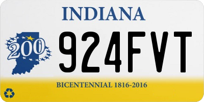 IN license plate 924FVT