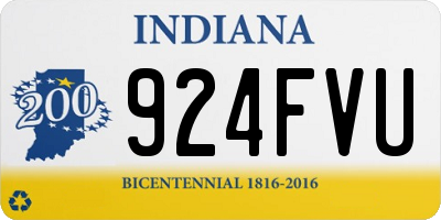 IN license plate 924FVU
