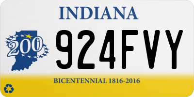 IN license plate 924FVY