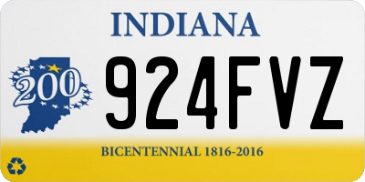 IN license plate 924FVZ