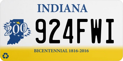IN license plate 924FWI